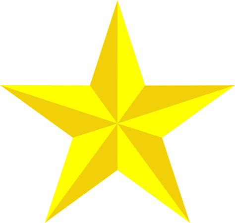 Free vector graphic: Star, Yellow, 3D - Free Image on Pixabay - 147919