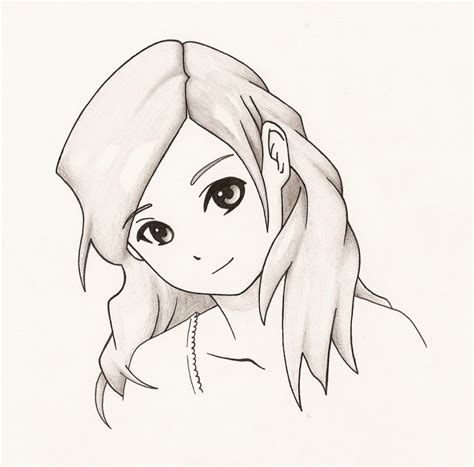 How To Draw A Sketch Of A Girl at PaintingValley.com | Explore ...