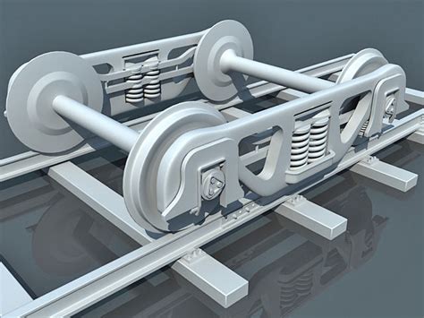 Train Wheels 1 3D model | CGTrader