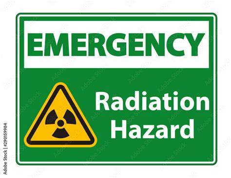 Radiation Hazard Symbol Sign Isolate On White Background,Vector ...