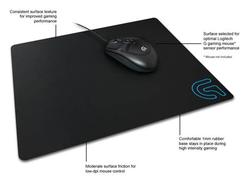 Amazon.com: Logitech G240 Cloth Gaming Mouse Pad for Low-DPI Gaming ...