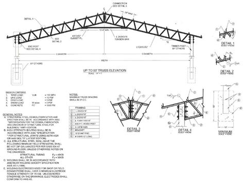 Truss Architect Drawing | Steel trusses, Metal building designs, Roof ...