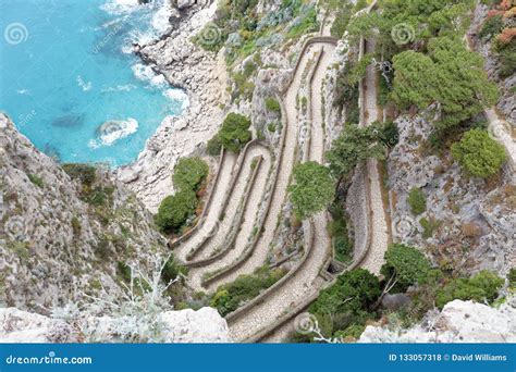 Via Krupp On Capri Island In Italy Stock Photography | CartoonDealer ...