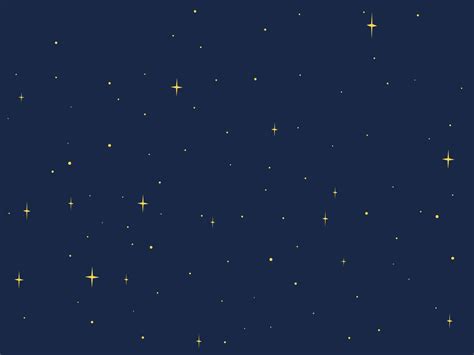 Cartoon night starry sky vector design. Simple dark blue space ...