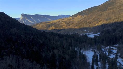 Drone Footage of Snow Covered Mountains in Austria Free Stock Video ...