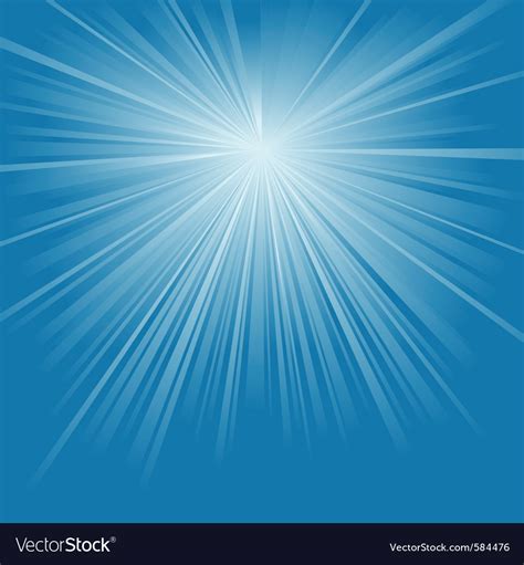 Blue light rays Royalty Free Vector Image - VectorStock