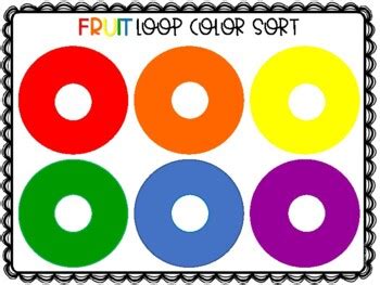 Color Sorting Mats Fruit Loops Teaching Resources | TPT