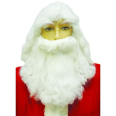 Santa Wig And Beard Set - Walmart.com - Walmart.com