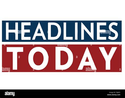 headlines newspaper tv breaking news illustration Stock Photo - Alamy