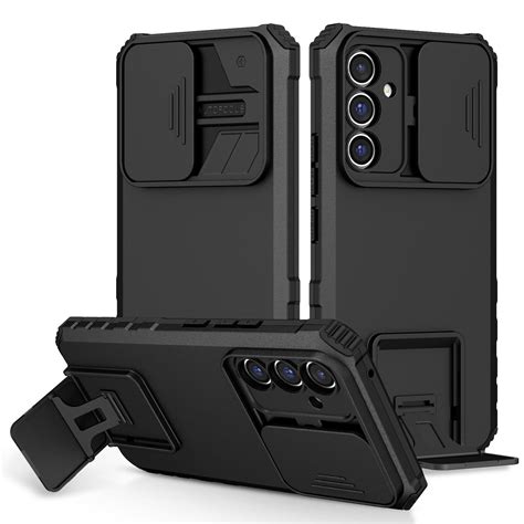 Generic Samsung Galaxy A24 Case,Rugged Heavy Duty Stand Case With Slide ...