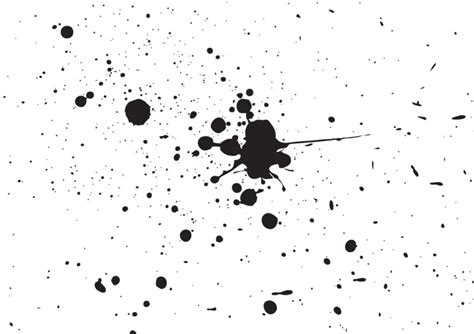 Grunge ink splatters - download free vector art