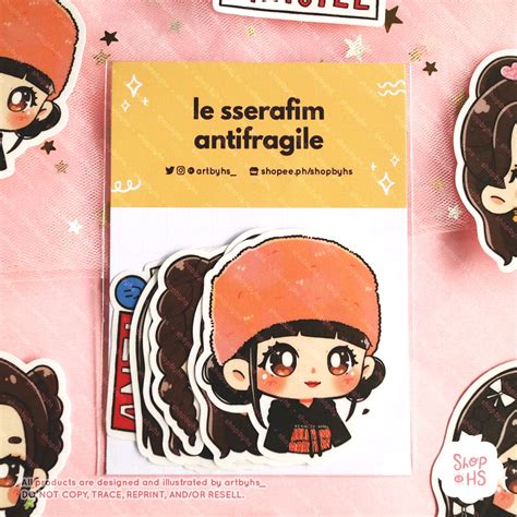 Le Sserafim Antifragile Fanart Sticker Set | Shopee Philippines