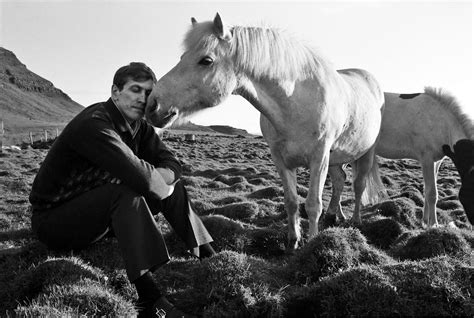 Bobby Fischer with Horse, Iceland - Holden Luntz Gallery