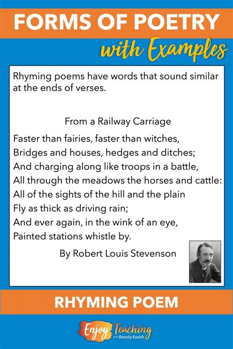 Forms of Poetry with Examples from Famous Poets