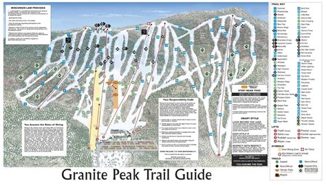 Granite Peak Ski Area Trail map - Freeride