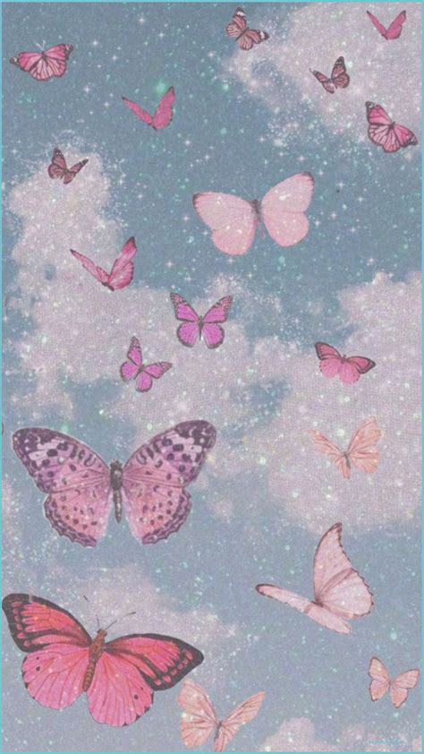 Pink Butterfly Aesthetic Wallpapers Free Download