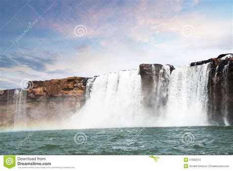 Waterfall stock photo. Image of chitrakote, river, resourse - 37060312