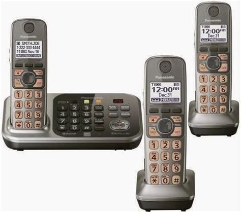 Panasonic PA-KX-TG7743 Cordless Landline Phone with Answering Machine ...