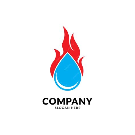 Premium Vector | Fire and Water Logo Vector Template