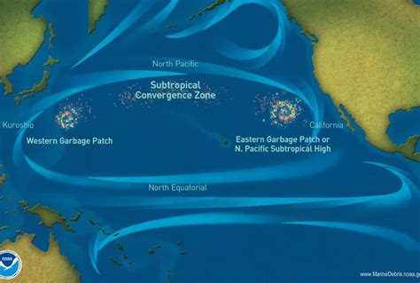 North Pacific Garbage Patch Satellite Image