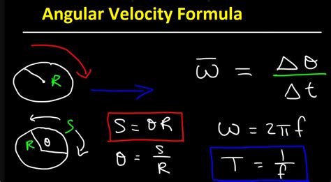 What Is Angular Velocity Equation? Easy Definition, Formula, Examples ...