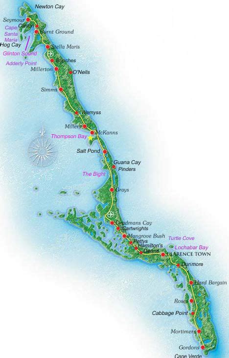 map of long island bahamas | Long island bahamas, Exuma island, Bahamas