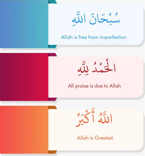 Subhan Allah Alhamdulillah Allahu Akbar Arabic Text, Meaning, And Benefits