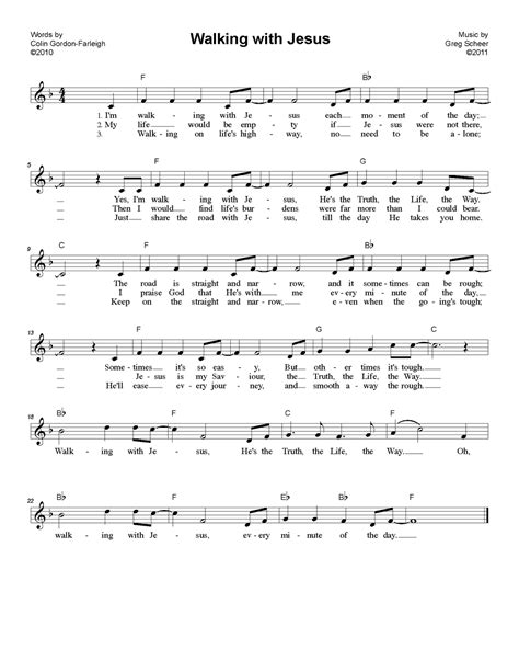 Share My Journey: New Hymn for today . . . 'Walking with Jesus'