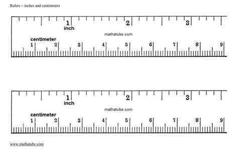 92 Free, Printable Rulers in Actual Size