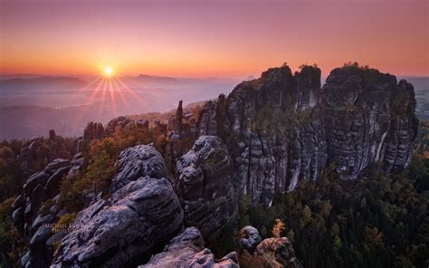 Schrammsteine, Elbe Sandstone Mountains, Saxon Switzerland, Saxony ...