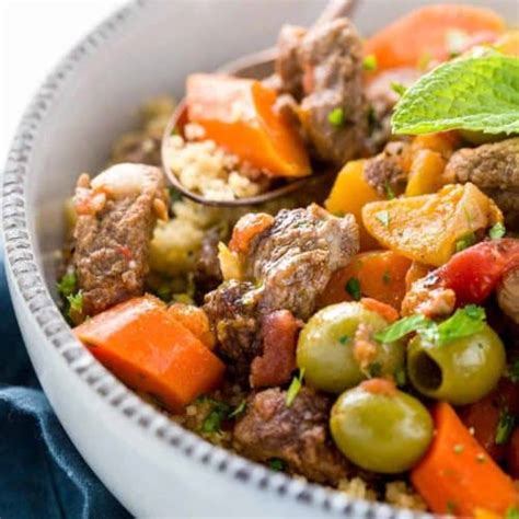 Moroccan Lamb Stew Recipe with Couscous - Jessica Gavin