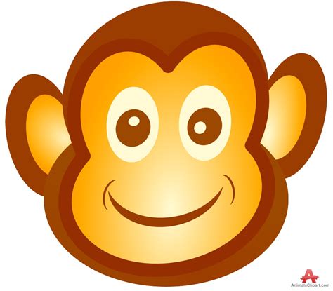 Monkey face icon clipart free design download - WikiClipArt