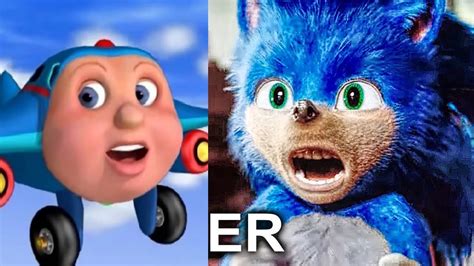 Fixing The Sonic Movie Trailer, Sonic The Hedgehog Movie Memes - YouTube