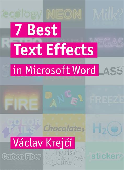 7 Best Text Effects in Microsoft Word by Vaclav Krejci - Issuu