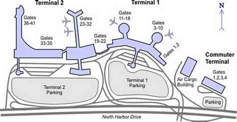 Terminal 2 San Diego Map - United States Map