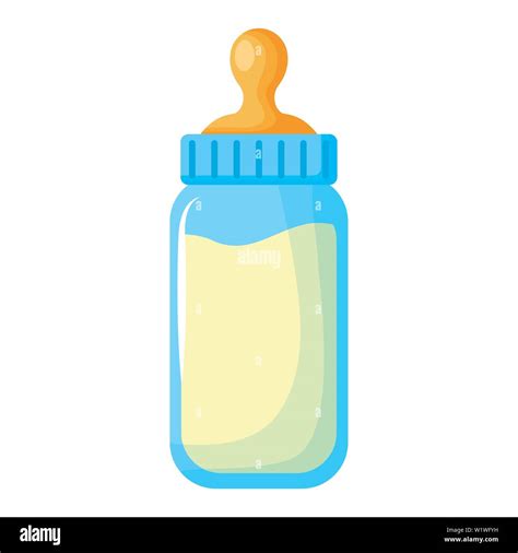 milk bottle on white background Stock Vector Image & Art - Alamy