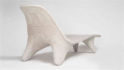 A lounge chair using 3D concrete printing - 3Dnatives