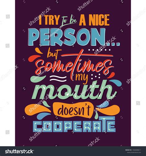 Lettering Typography Poster Motivational Quotes Stock Vector (Royalty ...