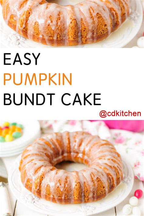 Easy Pumpkin Bundt Cake Recipe | CDKitchen.com