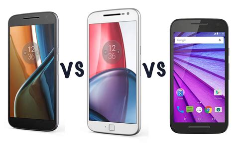 Motorola Moto G4 vs Moto G4 Plus vs Moto G4 Play vs Moto G (201