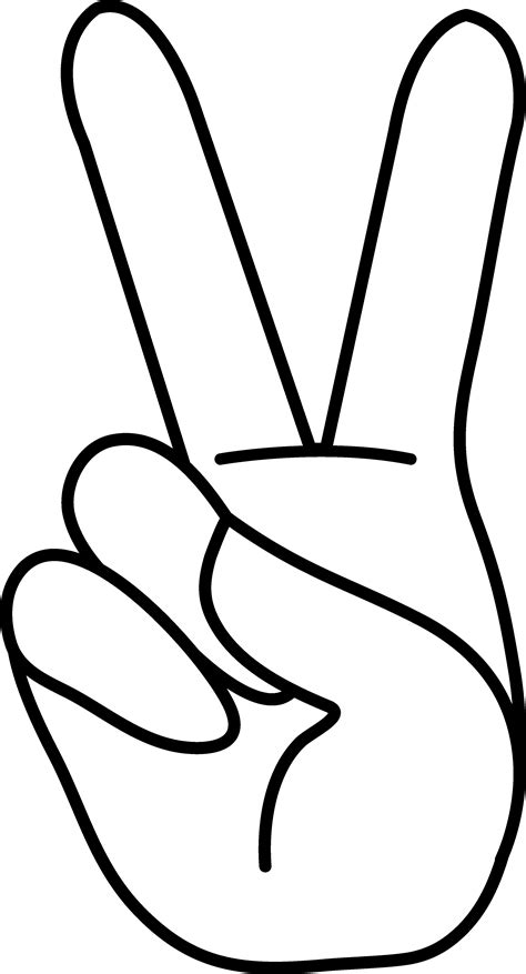 Peace Sign Hand - ClipArt Best