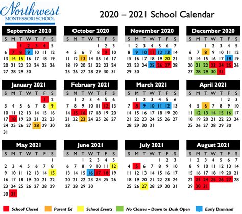 Seattle Public Schools Calendar 2021 2022 | Marketing Calendar 2021