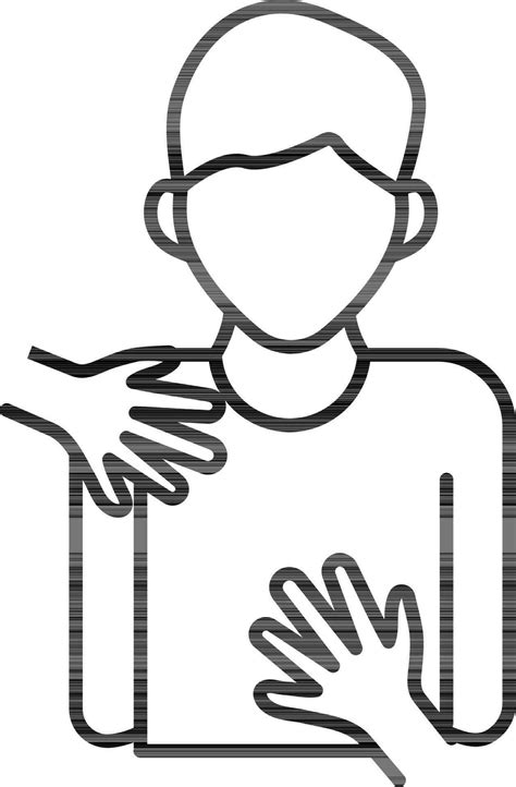 Man harassment icon in black line art. 24332352 Vector Art at Vecteezy