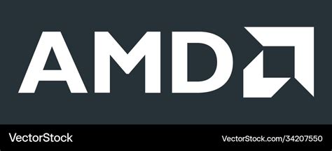 Amd logo Royalty Free Vector Image - VectorStock