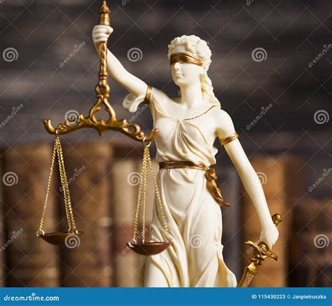 Statue of Lady Justice, Law Concept Stock Image - Image of judge, gavel ...