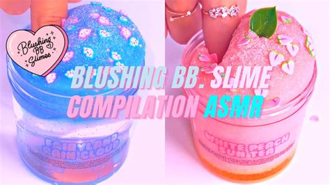 Blushing BB. Slime Compilation ASMR! | Relaxing And Satisfying Slime ...