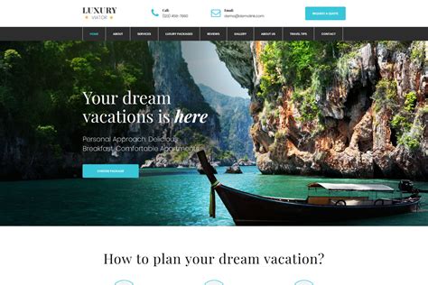 Travel Agent Website Template - MotoCMS