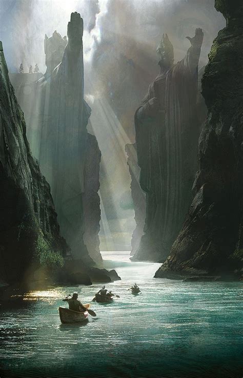 The Gates of Argonath by Craig Mullins | Places to go, Places to see ...