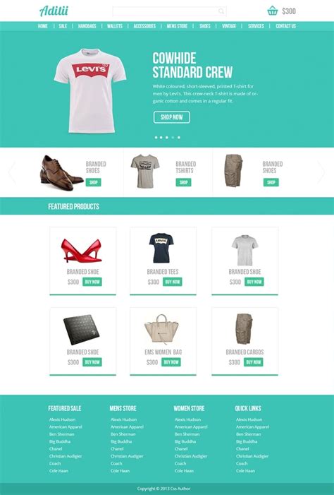 Premium Ecommerce Website Template PSD for Free Download