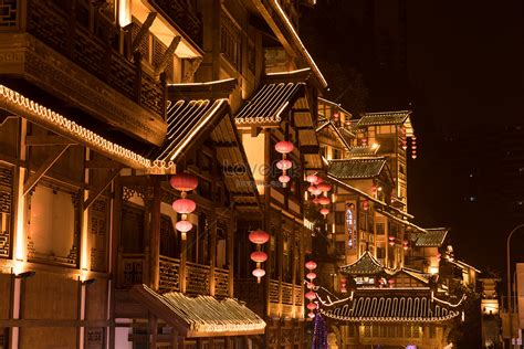 Chongqing Hongyadong Night Construction Picture And HD Photos | Free ...